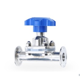 1/2quot; 3/4quot; 1quot; 1-1/4quot; Pipe OD 19mm 25mm 32mm DN20 Stainless Steel 316L Sanitary Diaphragm Valve 1.5quot; Tri-Clamp Ferrule OD 50.5mm 1Pcs ( Color : White Handle , Size : DN15 x Ferrule 5