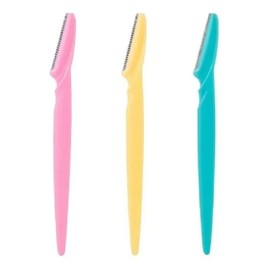 Goodbuy Set de 3 Perfiladores, Maquinilla de Afeitar Ceja Afeitadora con Cubierta de Precisión para Mujer (3 Piezas)