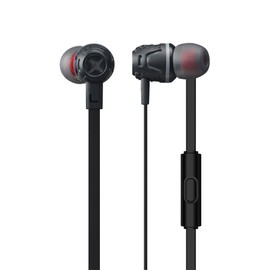 Phiaton C450S in Ear Stereo Earbuds Headphones Wired Earphones with Microphone and Controller, Extreme Bass, Black