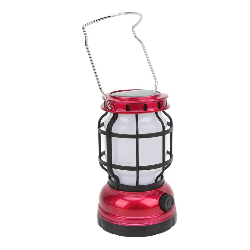 LED Camping Lantern USB Rechargeable Solar Powered Camping Light for