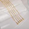 NECOCY Dainty Gold Bracelets for Women 14K Real Gold Plated