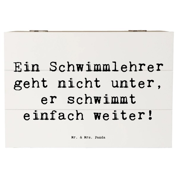 Mr. & Mrs. Panda 22 x 15 cm Holzkiste Spruch
