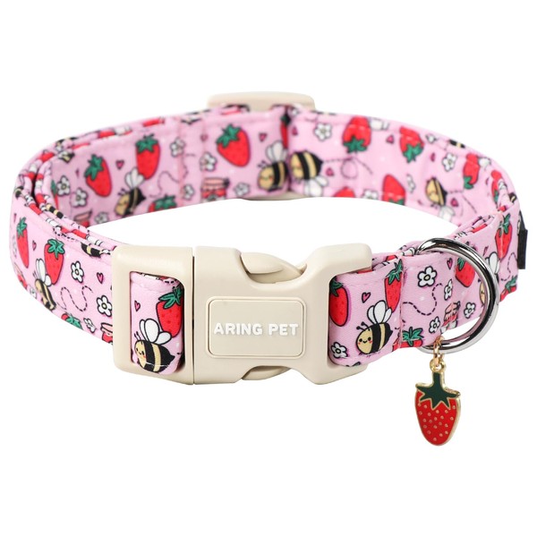 ARING PET Summer Dog Collar-Cute Pink Dog Collar for Small