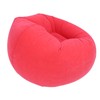 Inflatable Lounge Chair Flocking PVC Portable Folding Blow Up Sofa