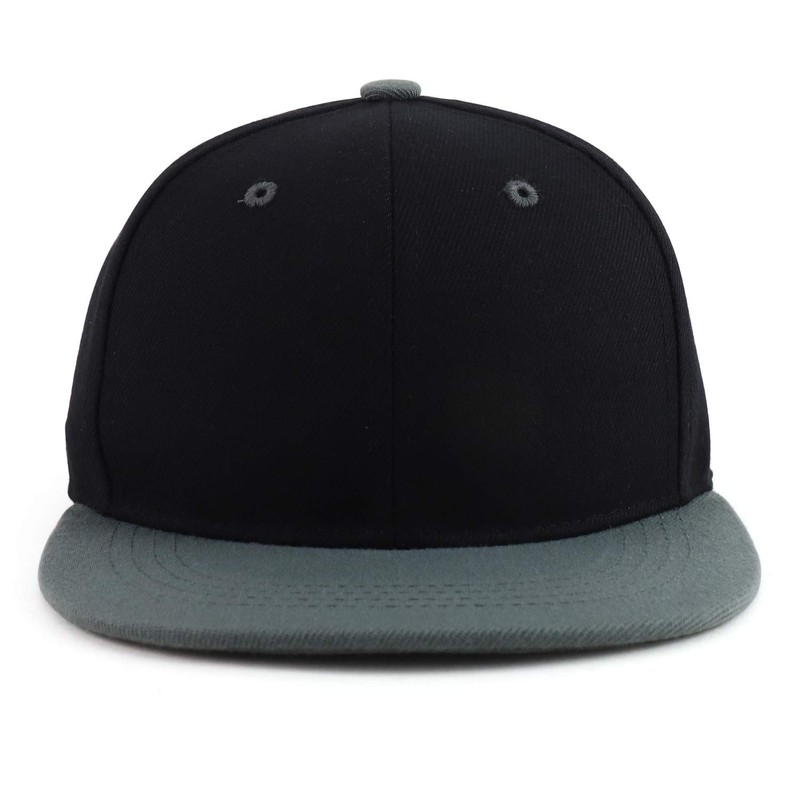 Trendy Apparel Shop Gorra de bebé a juventud plana estructurada,