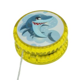 HOVUK® 1x Sea Life Design 5.5cm Light Up Responsive Yoyo in Yellow Colour, Stable and Sturdy with Yoyo String, Best Gift for Kids and Beginner Players to Perform