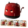 Sosoport Cute Demon Small Desktop Trash Can with Lid Silent