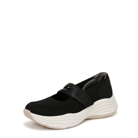 LifeStride Women's Intuition Knit Mary Jane Flat Black 9 W