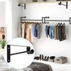 4 Pcs Closet Shelf Bracket with Pole Holder, Triangle Shelf