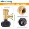Mtsooning Brass Propane Fuel Tank Gauge Meter Gas Level Indicator