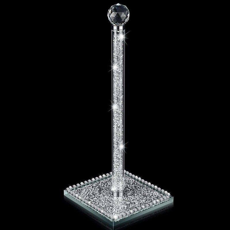 EagleWiz Crushed Diamond Silver Crystal Diamante Filled Kitchen Accessories Roll