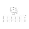 304 Stainless Steel Eye Nut M20 Triangle Ring Shape Lifting
