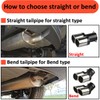 MOCNT Car Exhaust Tailpipe Stainless Steel Exhaust Trim Tailpipe Silencer