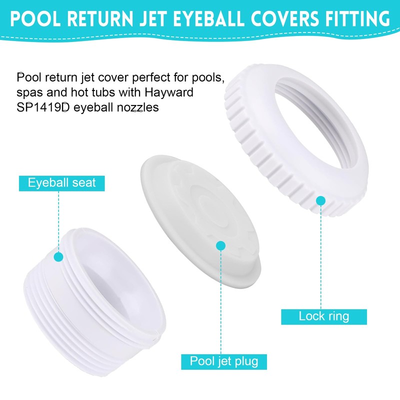 Pool Jet Nozzle Covers for Hayward sp1419D Inlet Fitting, Swimming