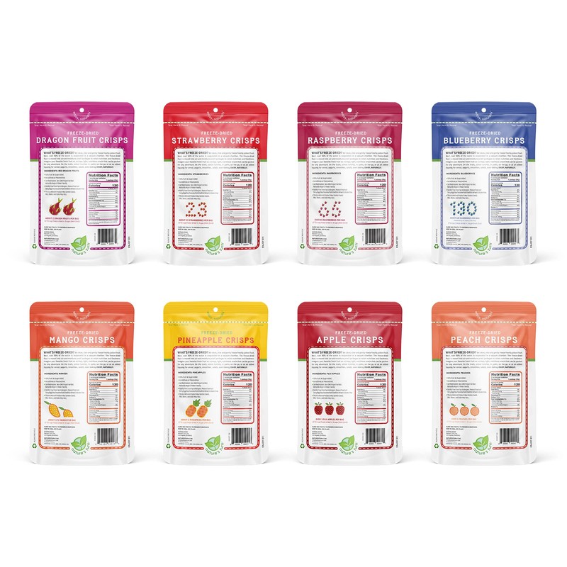 Nature's Turn Freeze-Dried Fruit Snacks, Superfruit Variety, Pack of 8