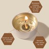 DEVI Soy Tea Lights Candles 50 Pack, Unscented White Tealight
