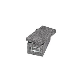 Globe-Weis/Pendaflex Fiberboard Index Card Storage Box, 3 x 5 Inches Card Size, Black Agate (93 BLA)