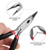 sourcing map Mini Round Needle Nose Pliers 4.5 Inch Conical