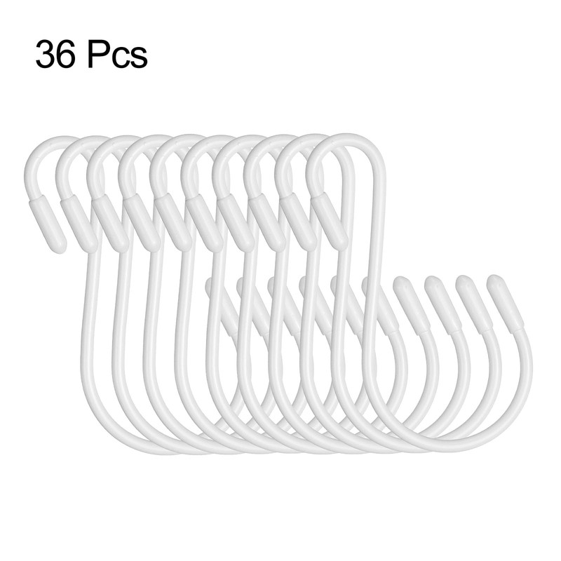 HARFINGTON 36pcs S Hooks 2.4" Metal Hanging S Shaped Hooks