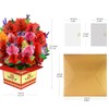 CNLITIHEKA Pop Up Rose Flower Bouquet Card Get Well Soon
