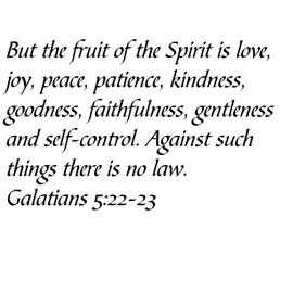 Tapestry Of Truth - Galatians 5:22-23 - TOT5896 - Wall and Home Scripture, Lettering, Quotes, Images, Stickers, Decals, Art, and More! - But The Fruit of The Spirit is Love, Joy, Peace, Patience, ...
