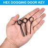 PATIKIL 7/32" Standard Hex Dogging Key, 4 Pack Solid Steel