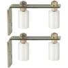 Skelang Slide Gate Guide Roller with L Post Bracket, Dual