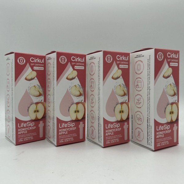 Cirkul 4 Cirkul B-Vitamins Honeycrisp Apple LifeSip Cartridges 20ml (.68fl