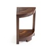 ALA Teak Corner Teak Wood Bath Spa Shower Stool Corner