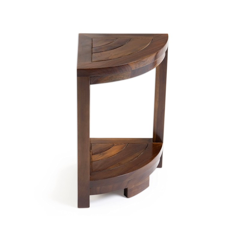 ALA Teak Corner Teak Wood Bath Spa Shower Stool Corner