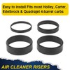 PIT66 4Pcs Air Cleaner Spacer Plastic Compatible with Edelbrock Holley