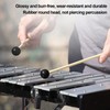 2Pcs Ethereal Drumstick Maple Percussion Drum Sticks Rubber Round Head