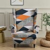 MINGPINHUIUS Wingback Chair Cover Sofa Slipcover - Stretch Polyester Wingback