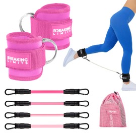 Breaking Limits Butt Trainer for Home - Sports Equipment for Home - Foot Straps Cable Pull - Foot Cuffs for Fitness Equipment - Booty Trainer