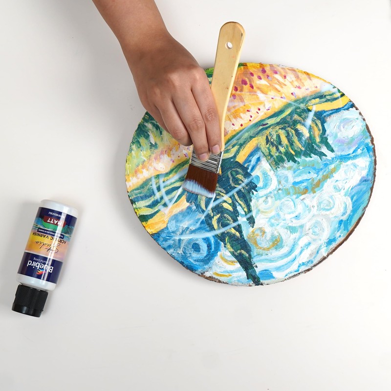 BLUEBIRD Studio Acrylic Varnish, Matt, 3.38 Fl Oz (100ML), Non-Yellowing,