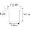 LOBTEX Blind Nut "Nut" (Flat Head, Aluminum) Eco Pack Plate