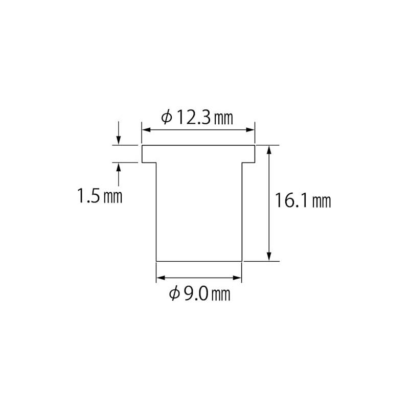 LOBTEX Blind Nut "Nut" (Flat Head, Aluminum) Eco Pack Plate