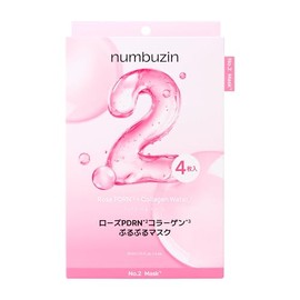 numbuzin Sheet Mask #2 Rose PDRN Collagen Plump Mask 4 Pcs Face Pack Face Mask Korean Cosmetics Pack Skin Care