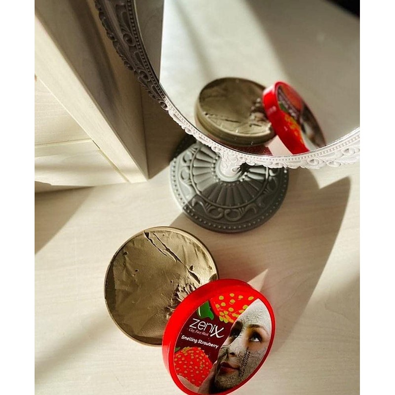 ZENIX Balaclava Face Mask Face Treatment Face with Strawberry