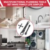 LAISGOO Plumbing Tools, Angle Stop Wrench Angle-On Wrench kit, plumbers