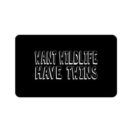 Makoroni - WANT WILDLIFE HAVE TWINS Refrigerator Wall Magnet 2.75x3.5 inc Des#68