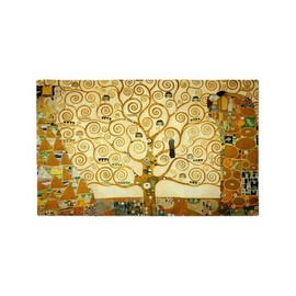 CafePress Gustav Klimt Tree of Life 3'X5' Area Rug Decorative Area Rug, Fabric Throw Rug