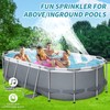 Klleyna Water-Fountain Dual Spray Swimming-Pool-Accessories - Upgrade Above/Inground Waterfall Cooler,
