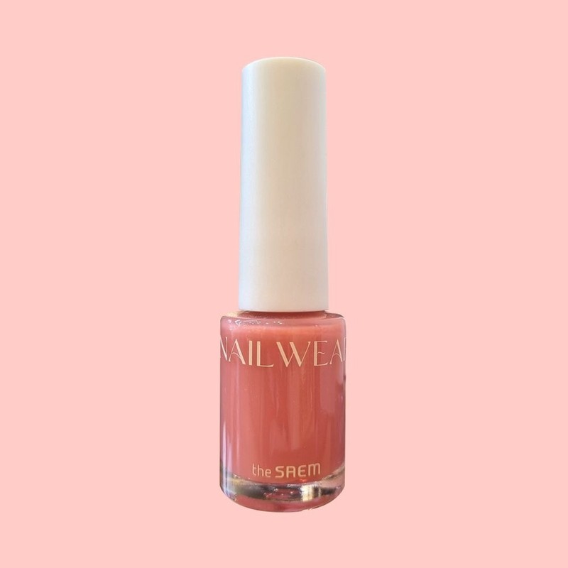 The Saem Nail Wear 121 Bubbly Peach / 더샘 네일