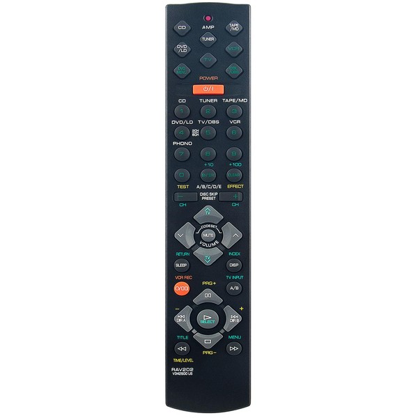 Replacement Remote Control RAV202 V342600US Applicable for Yamaha HTR-5130 RX-V395