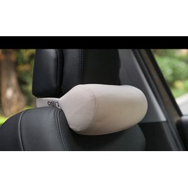 Travel Neck Support Neck Roll Car Seat Round Cervical Headrest Car for Lounger Headrest Flight Travel Long Drive with Adjustable Strap and Removable Cushion Cover, Pack of 1