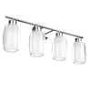 Aipsun 4 Lights Bathroom Light Fixture Chrome Vanity Lights Up