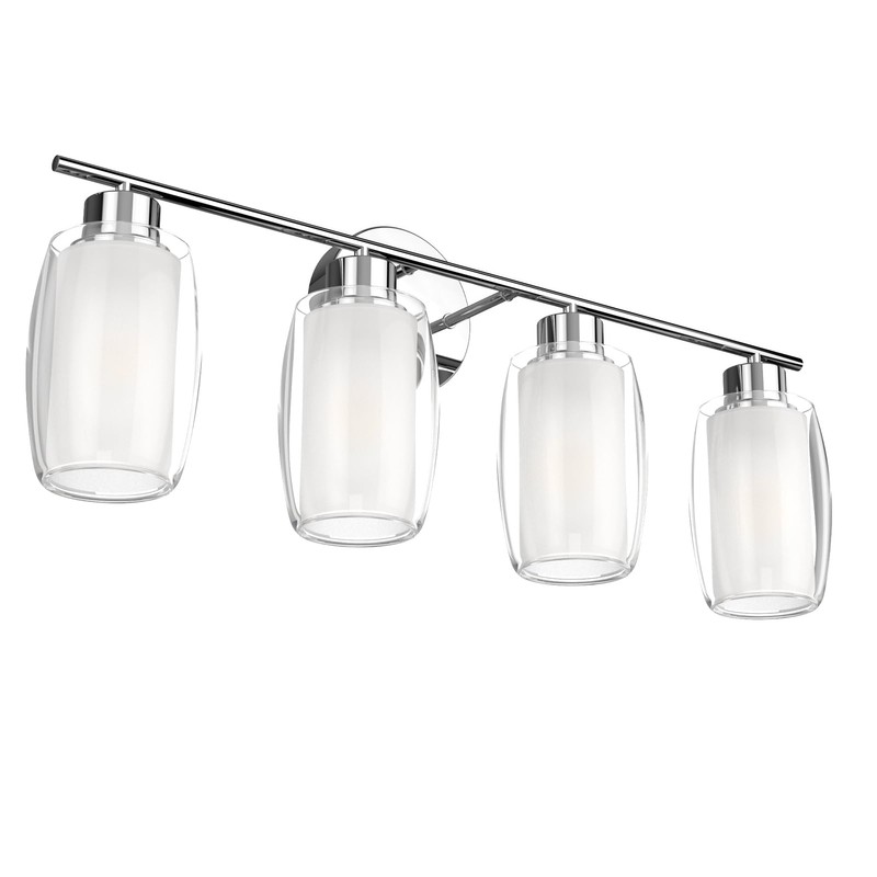 Aipsun 4 Lights Bathroom Light Fixture Chrome Vanity Lights Up