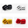 DesignerBox Pair of Hanging Couple Fuzzy Plush Dice with Dots
