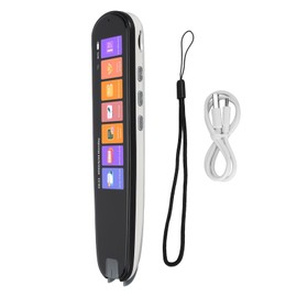 Language Translator Device 134 Languages Online Voice Translation 60 Photo Translations Language Translator for Learning Reading Travel White